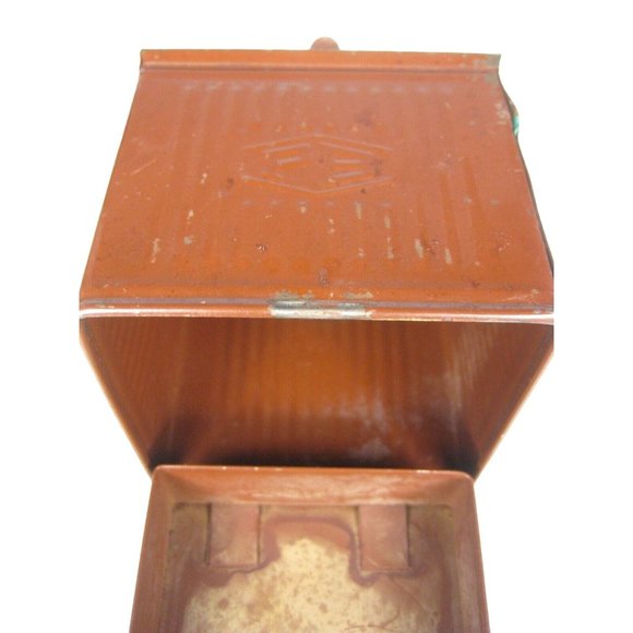 PB Vintage Coffee Grinder Metal Made in Italy Manual Hand Crank Brown - Picture 10 of 12